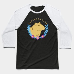 Capybara Club Baseball T-Shirt